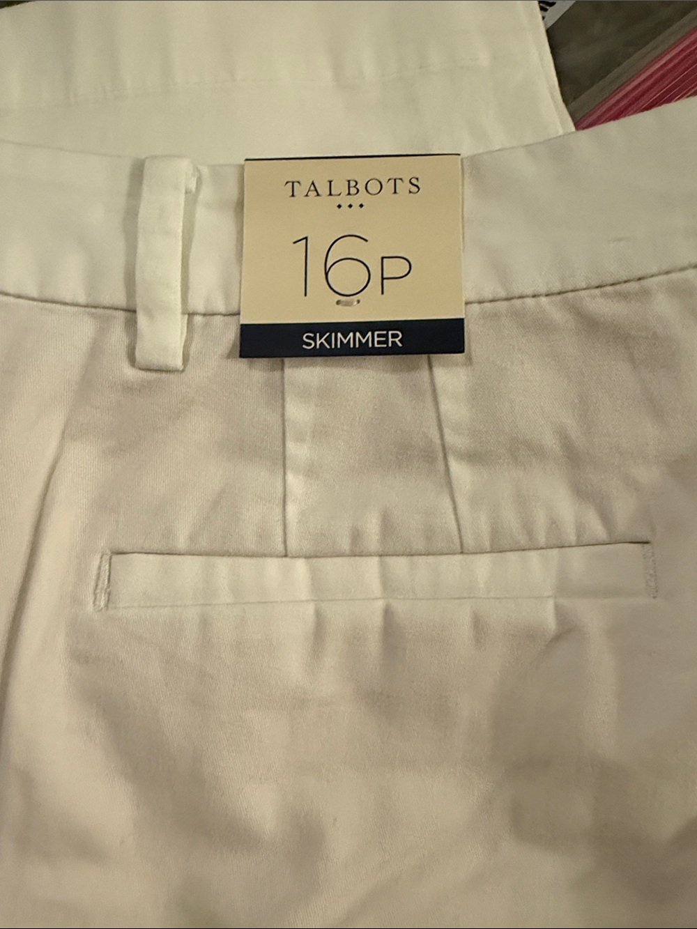 Talbots White Capri pants